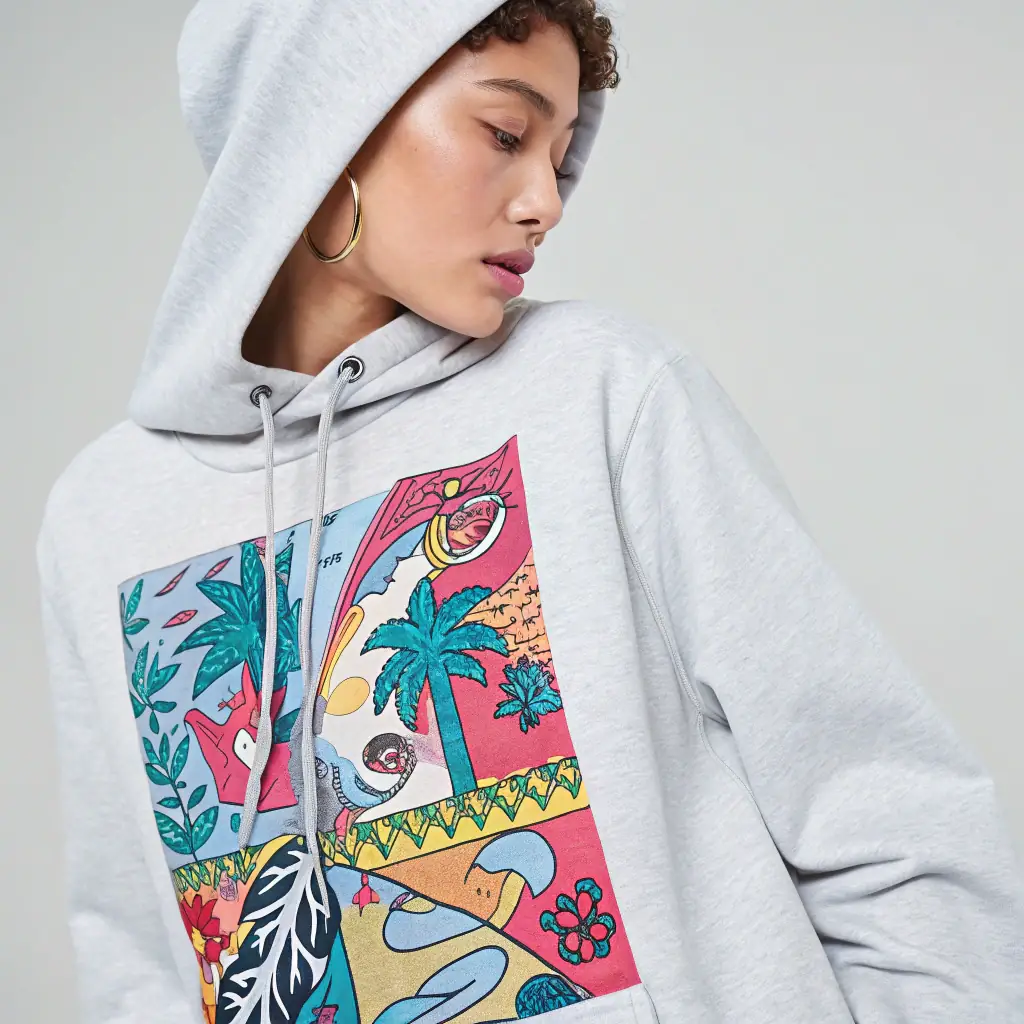 Bold Print Hoodie